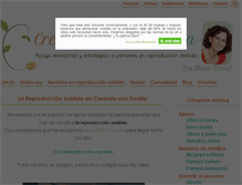 Tablet Screenshot of creandounafamilia.net